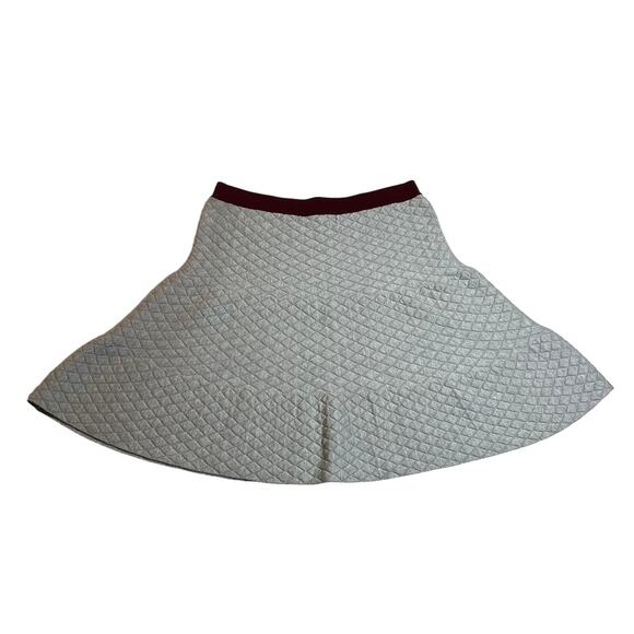 Romeo & Juliet Couture Quilted Knit Flare Mini Skirt Size Small Preppy Academia - Picture 2 of 7